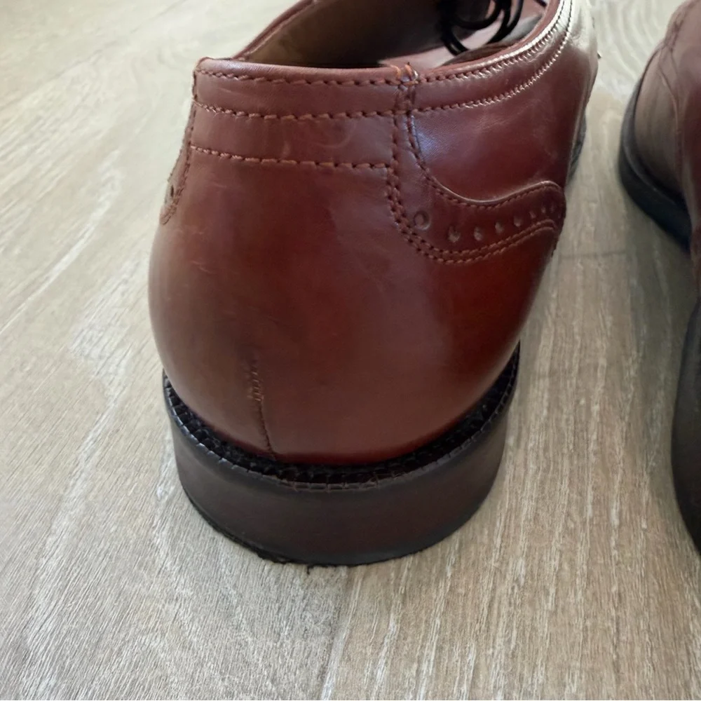 Johnston & Murphy Rich Brown Leather Derbys